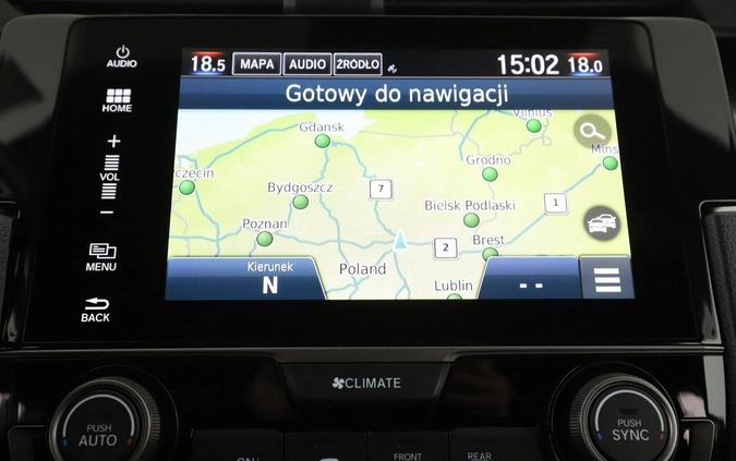 Honda Civic cena 64600 przebieg: 100647, rok produkcji 2017 z Gryfice małe 352